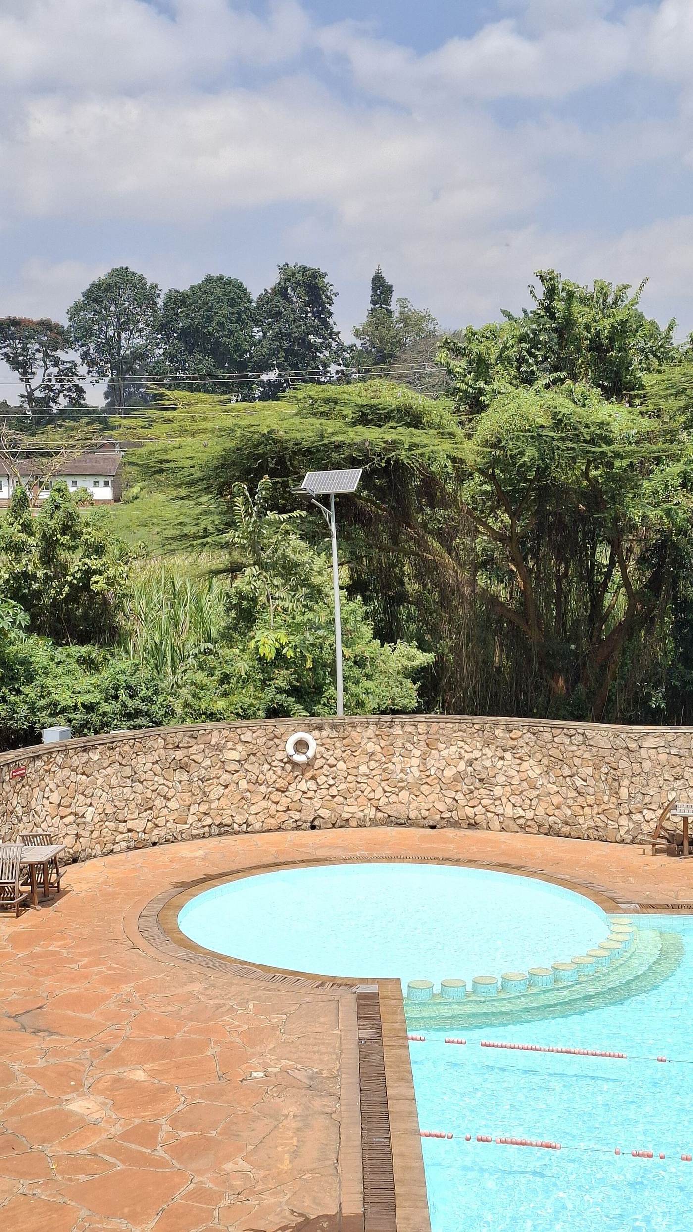Solar-powered security light installed at UN-Habitat in Nairobi